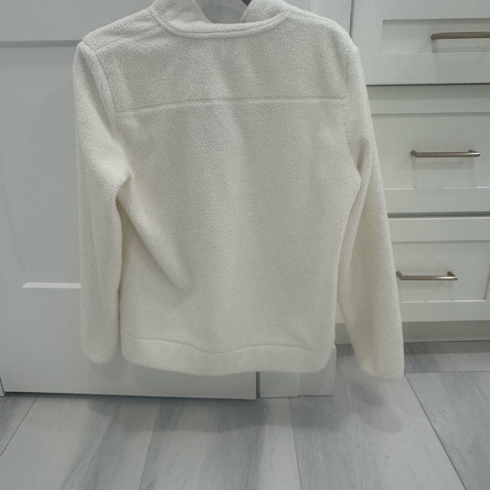 Vineyard Vines Cream Sherpa Quarter-Zip Pullover Sweatshirt - Picture 5 of 5